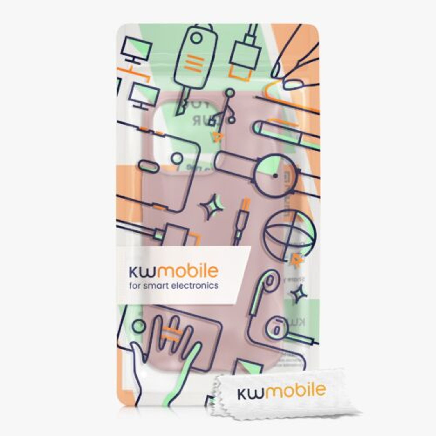 Husa Kwmobile pentru Apple iPhone 13 Pro, Silicon, Roz, 55880.193 fotografia produsului View 7 L