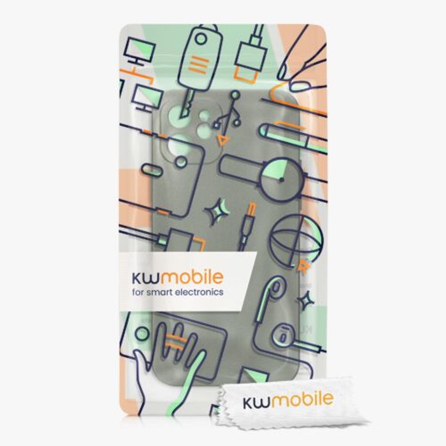 Husa Kwmobile pentru Apple iPhone 12/iPhone 12 Pro, Silicon, Verde, 57513.233 fotografia produsului View 7 L