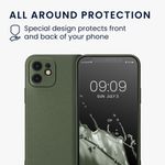 Husa Kwmobile pentru Apple iPhone 12/iPhone 12 Pro, Silicon, Verde, 57513.233 fotografia produsului View 6 S