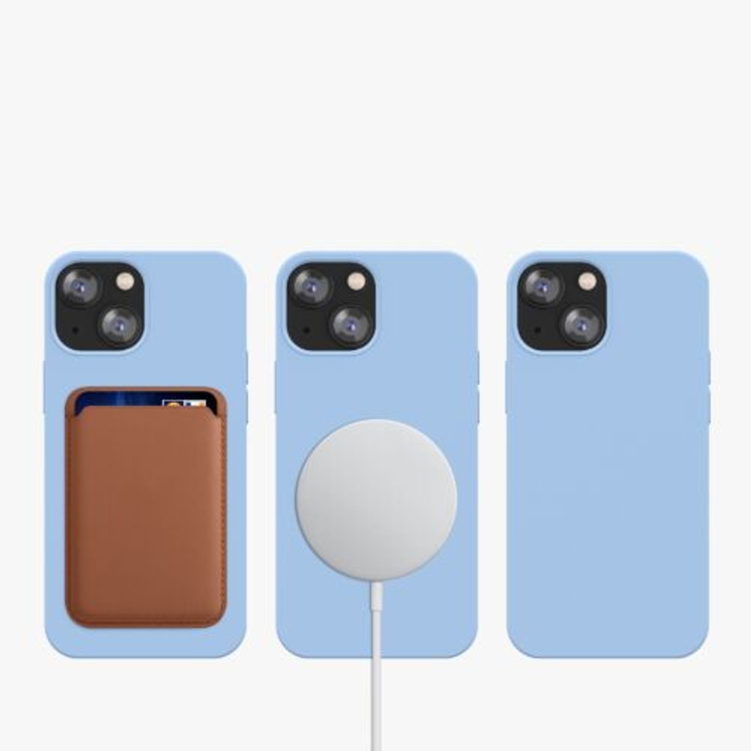 Husa Kwmobile pentru Apple iPhone 13 Mini, Silicon, Albastru, 56558.58 fotografia produsului View 10 L