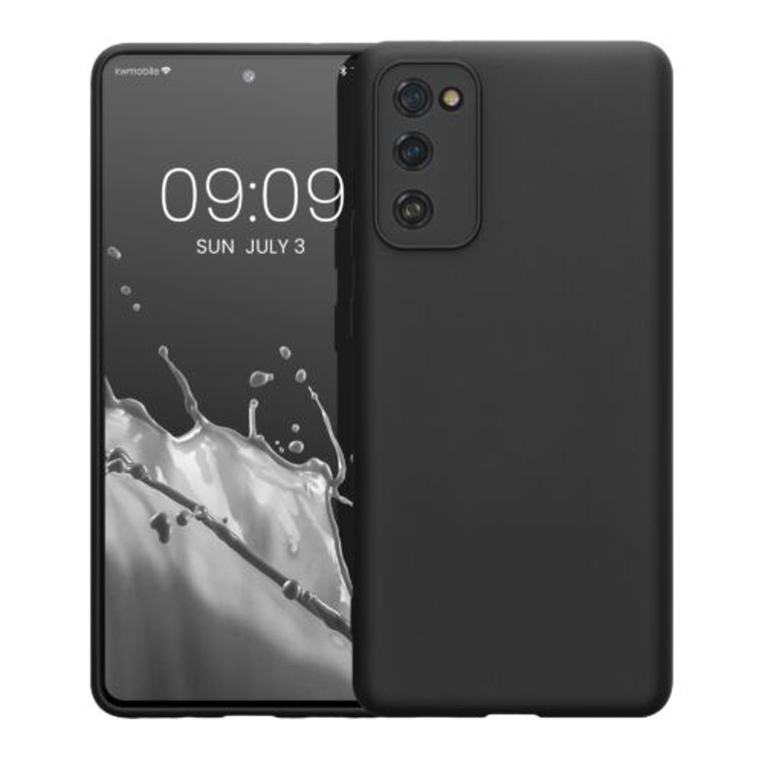 Husa Kwmobile pentru Samsung Galaxy S20 FE, Silicon, Negru, 56682.01 fotografia produsului
