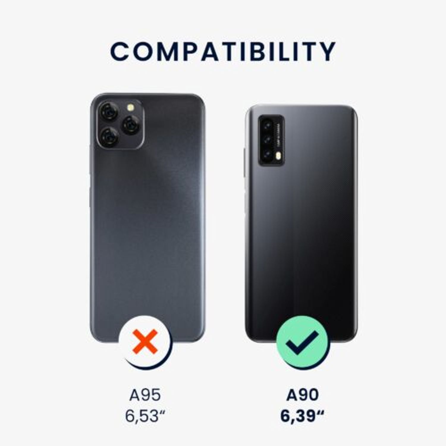 Husa Kwmobile pentru Blackview A90, Piele ecologica, Multicolor, 57593.01 fotografia produsului View 6 L