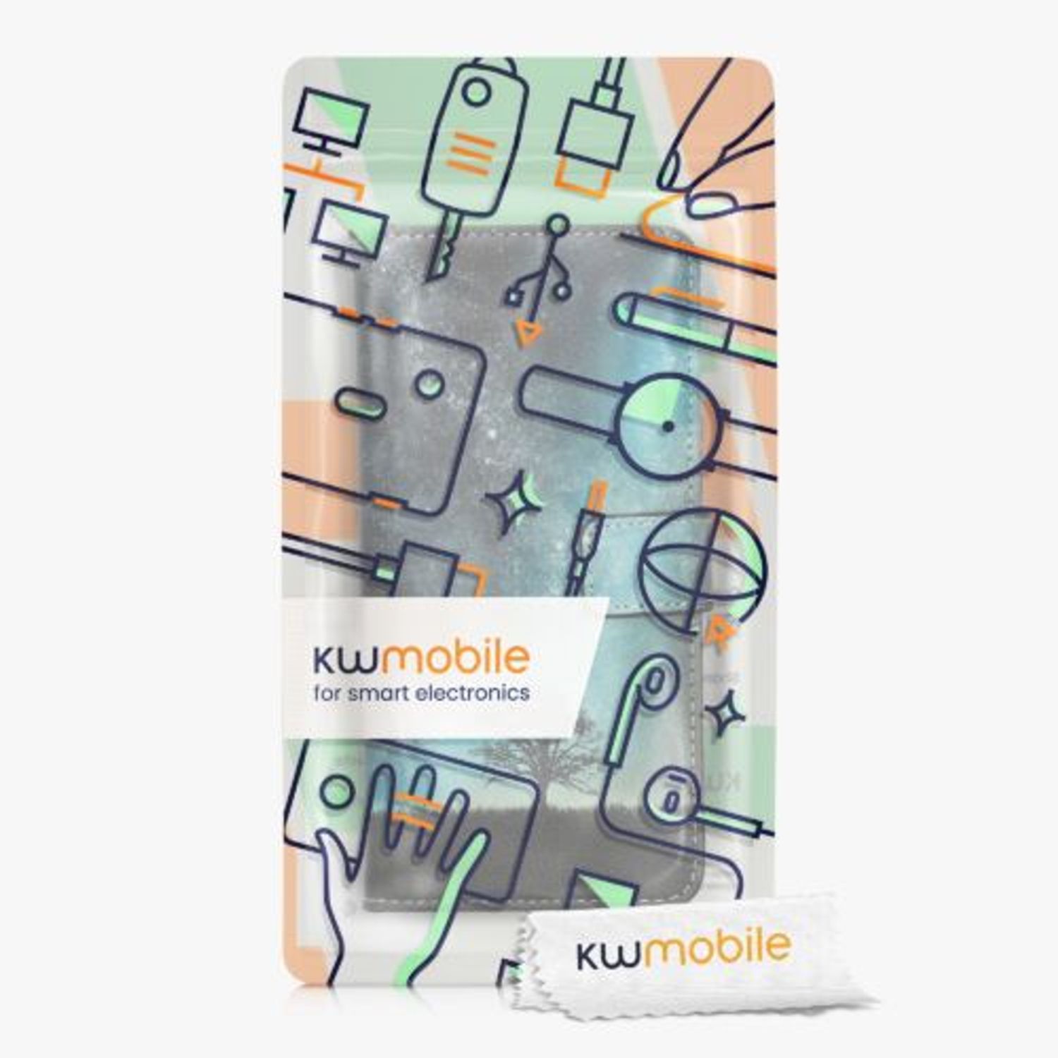 Husa Kwmobile pentru Blackview A90, Piele ecologica, Multicolor, 57593.01 fotografia produsului View 7 L