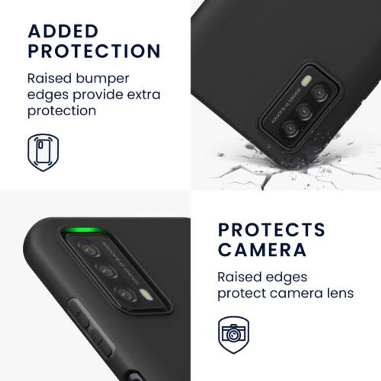 Husa Kwmobile pentru Blackview A90, Silicon, Negru, 57594.47 fotografia produsului View 3 L