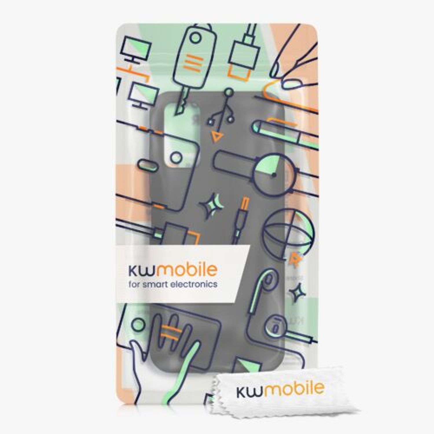 Husa Kwmobile pentru Blackview A90, Silicon, Negru, 57594.47 fotografia produsului View 6 L
