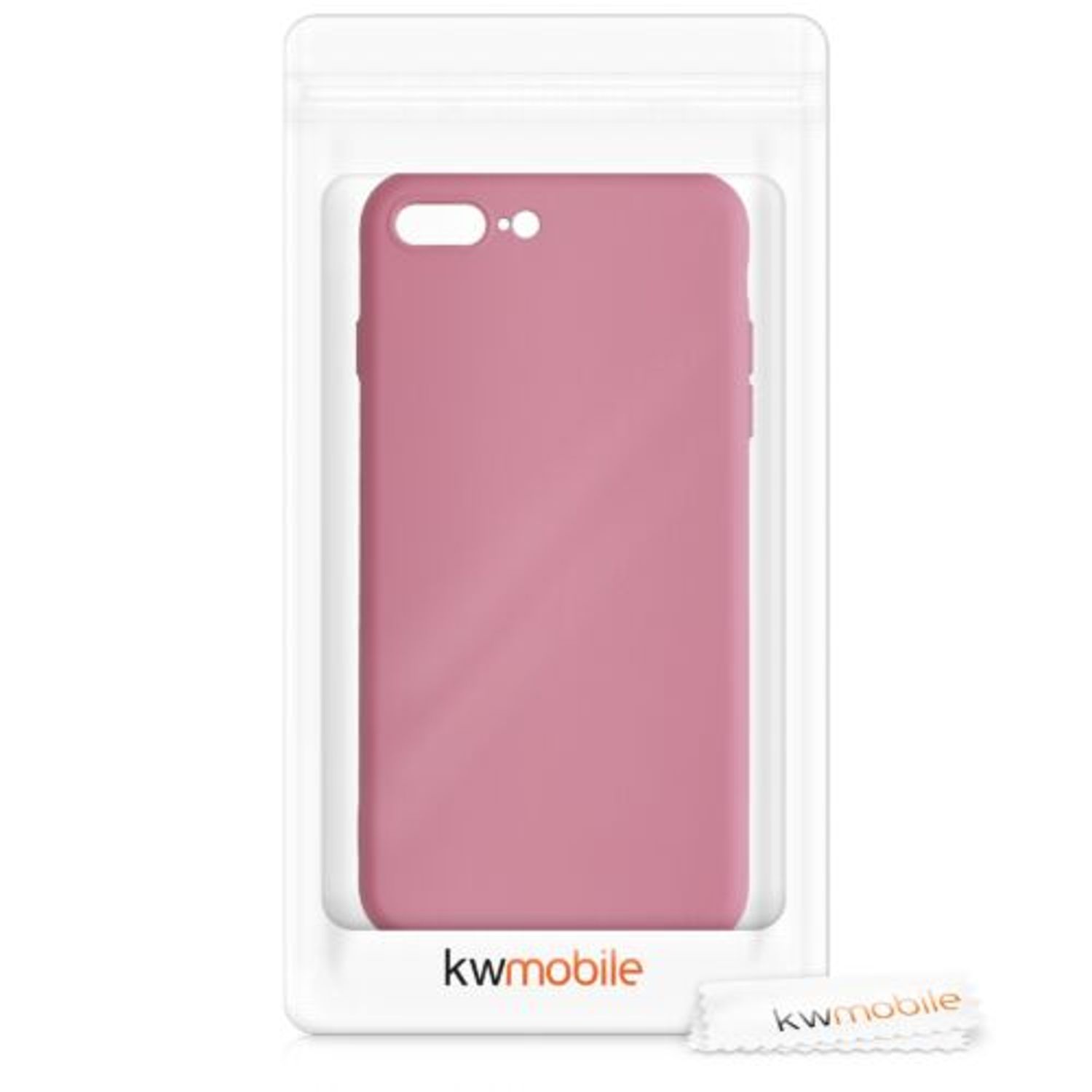 Husa pentru Apple iPhone 8 Plus/iPhone 7 Plus, Silicon, Roz, 49981.212 fotografia produsului View 7 L
