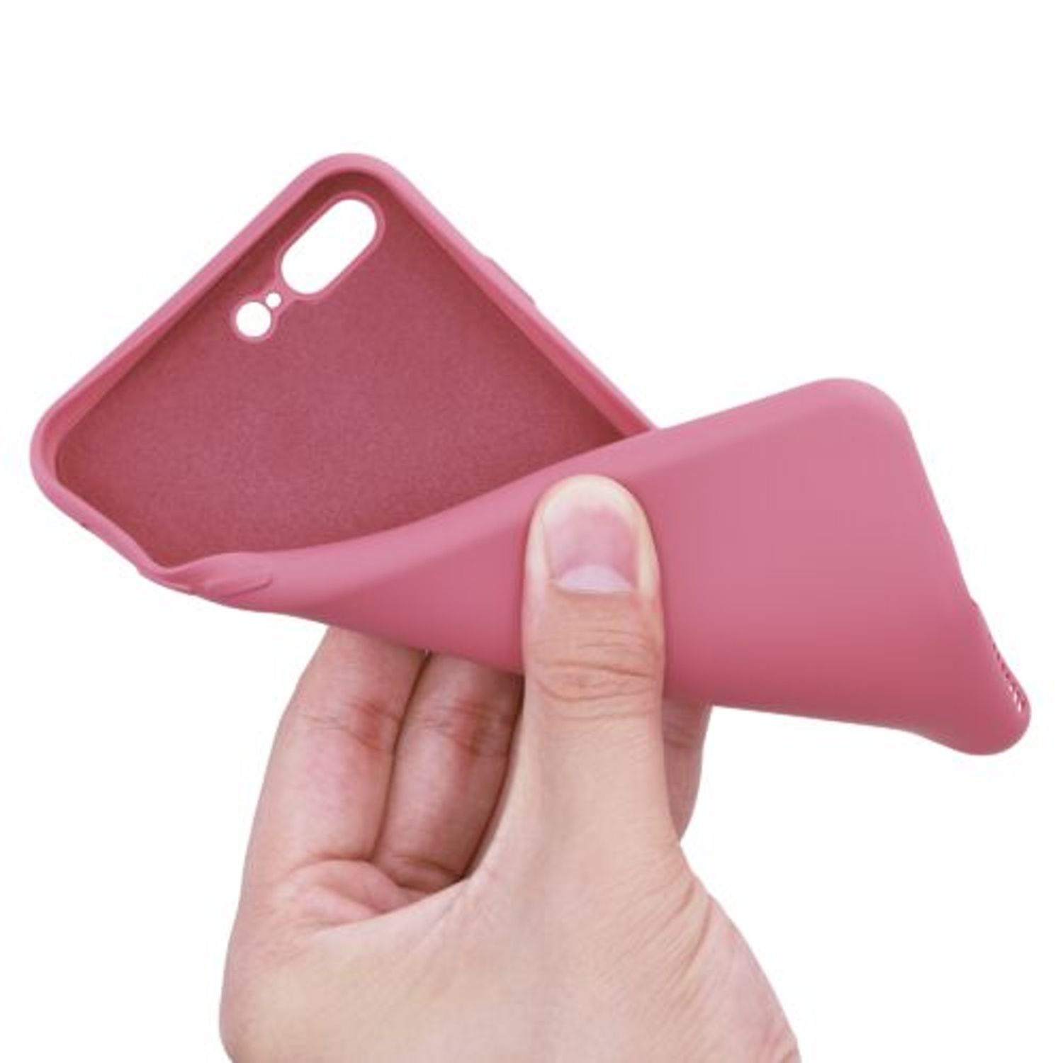 Husa pentru Apple iPhone 8 Plus/iPhone 7 Plus, Silicon, Roz, 49981.212 fotografia produsului View 8 L