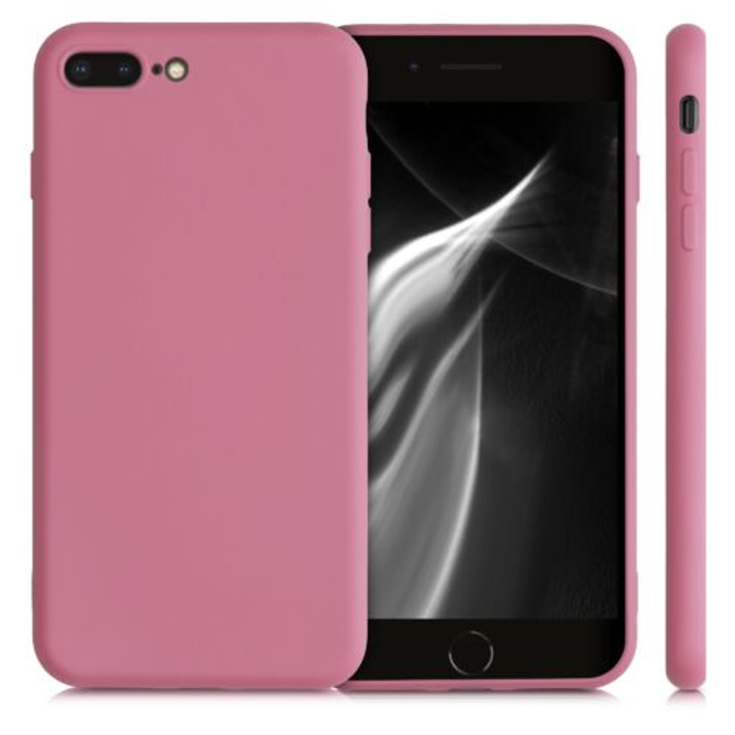 Husa pentru Apple iPhone 8 Plus/iPhone 7 Plus, Silicon, Roz, 49981.212 fotografia produsului View 2 L