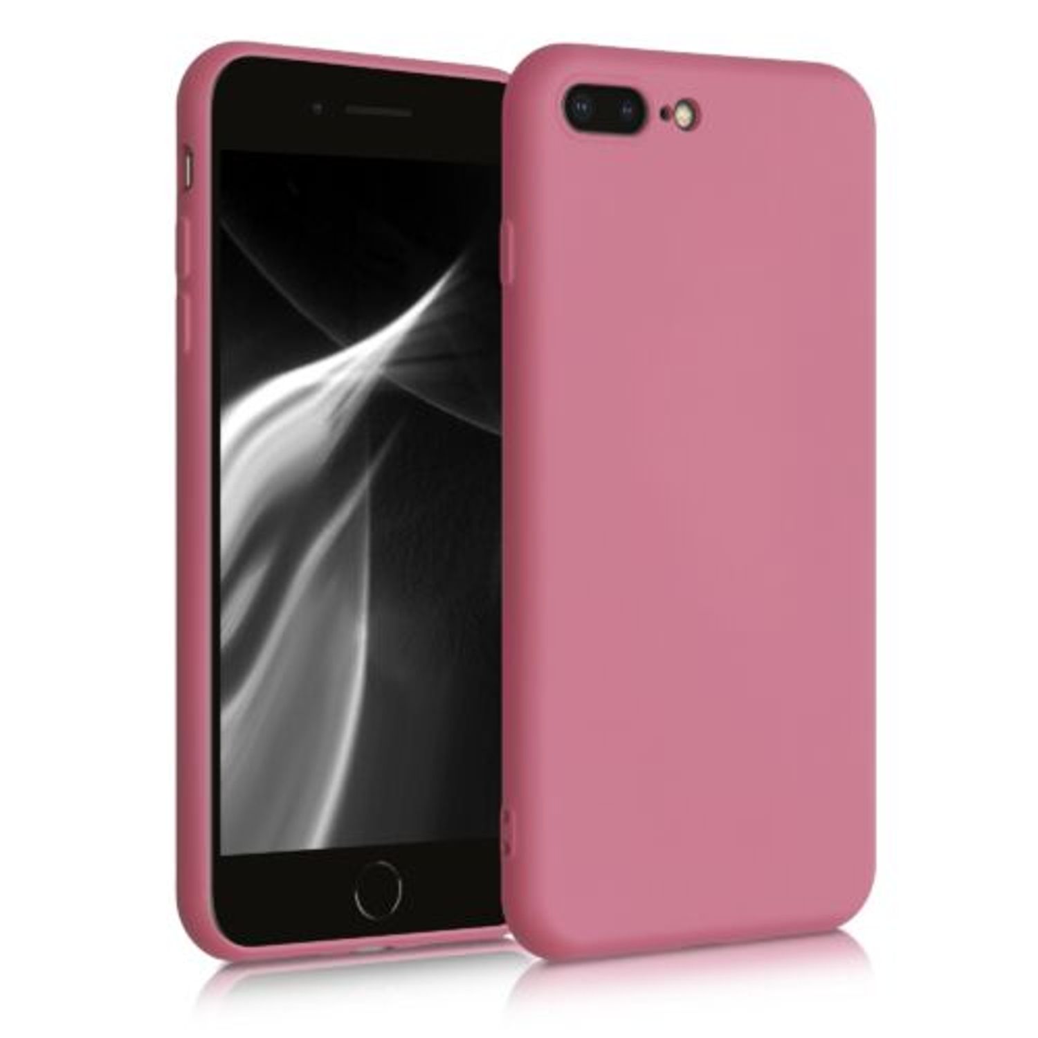Husa pentru Apple iPhone 8 Plus/iPhone 7 Plus, Silicon, Roz, 49981.212 fotografia produsului