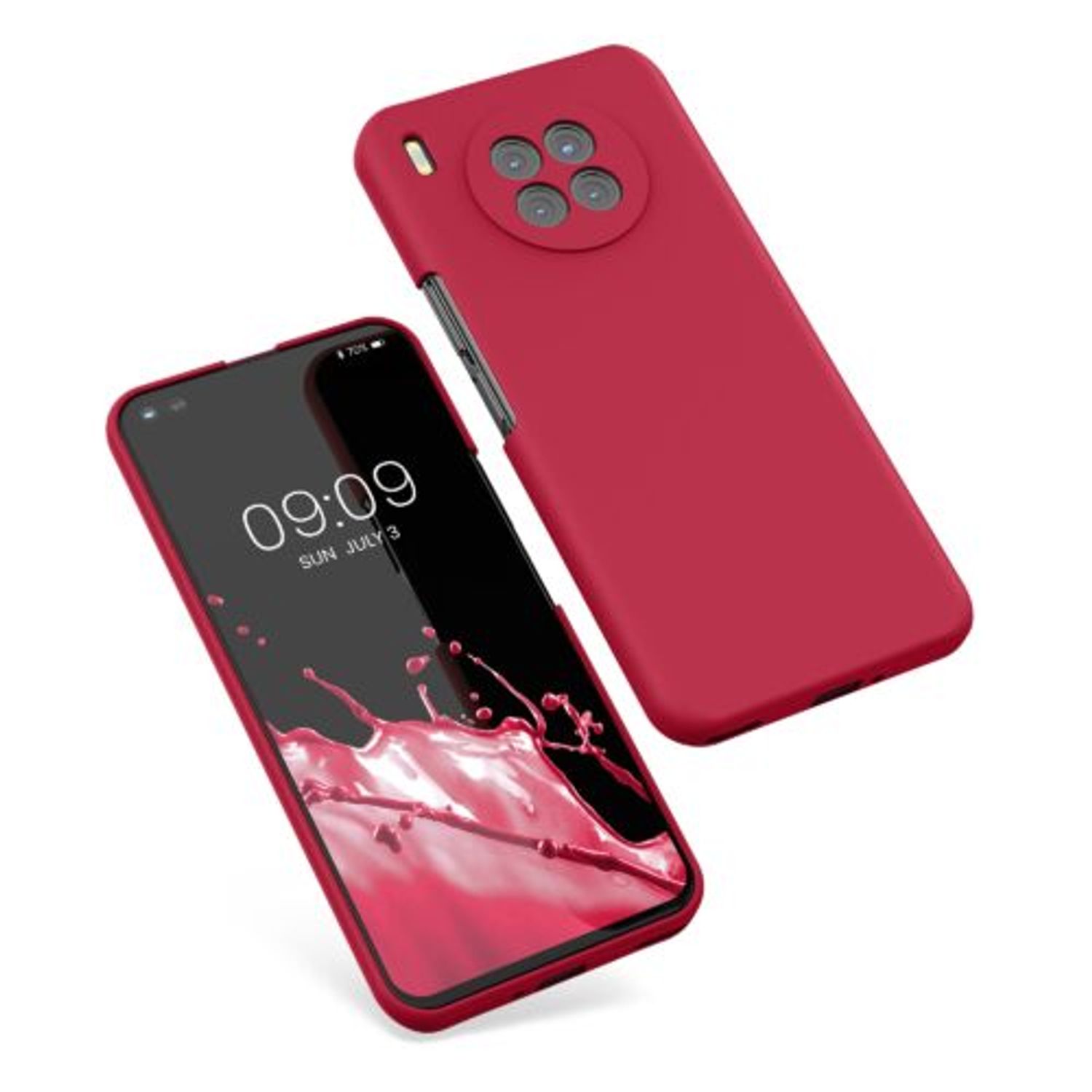 Husa Kwmobile pentru Huawei nova 8i, Silicon, Rosu, 56460.229 fotografia produsului