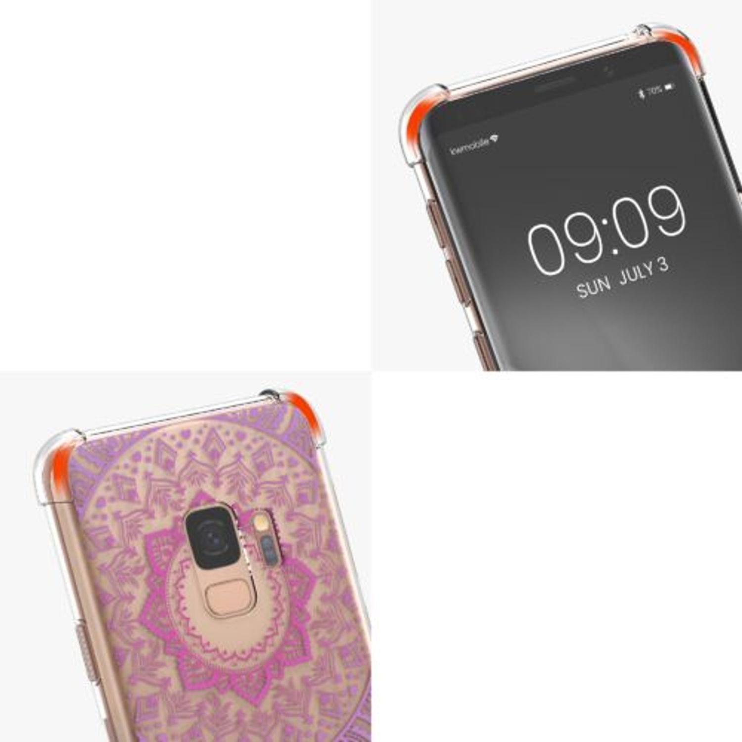 Husa Kwmobile pentru Samsung Galaxy S9, Silicon, Multicolor, 49089.04 fotografia produsului View 8 L