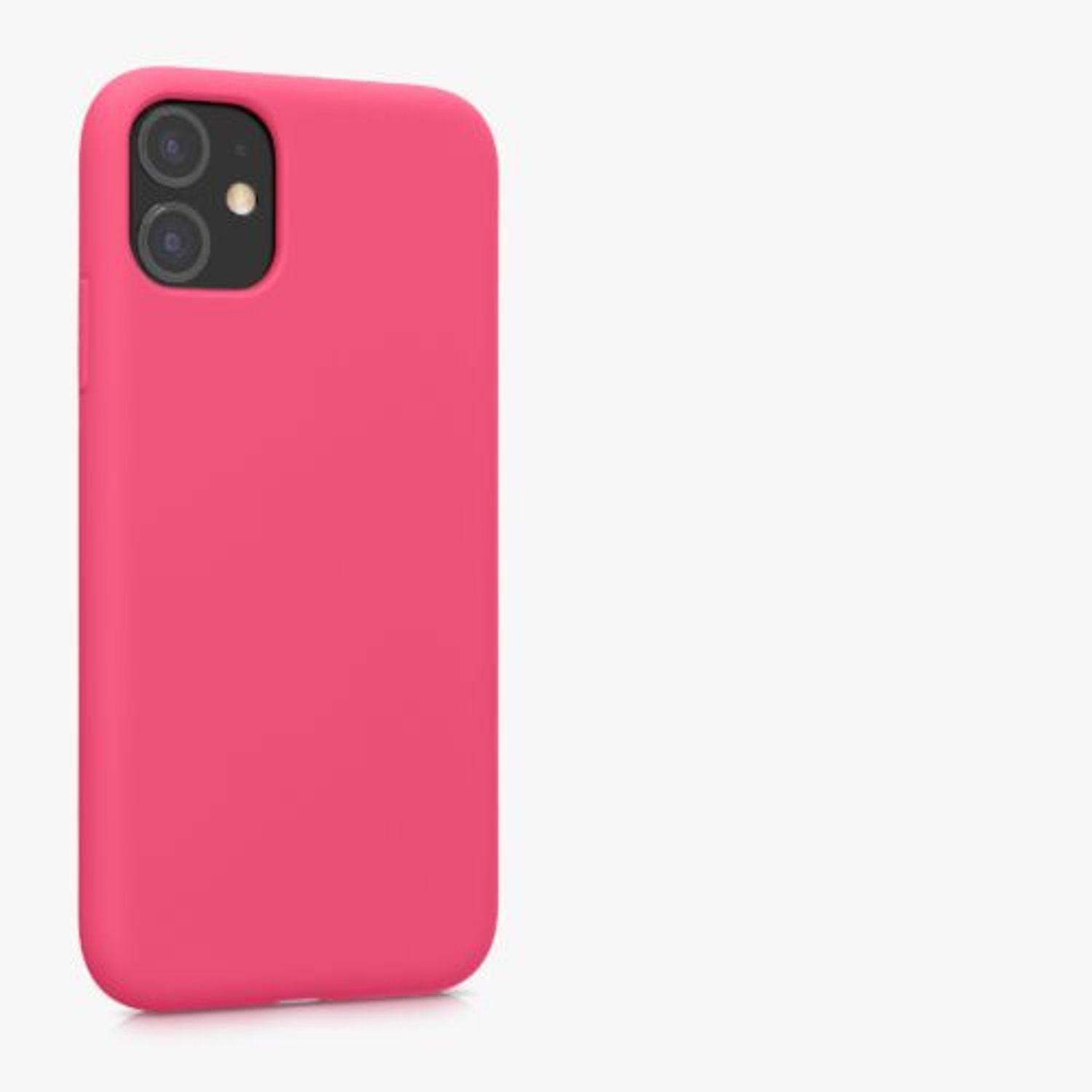 Husa Kwmobile pentru Apple iPhone 11, Silicon, Roz, 50791.238 fotografia produsului View 8 L