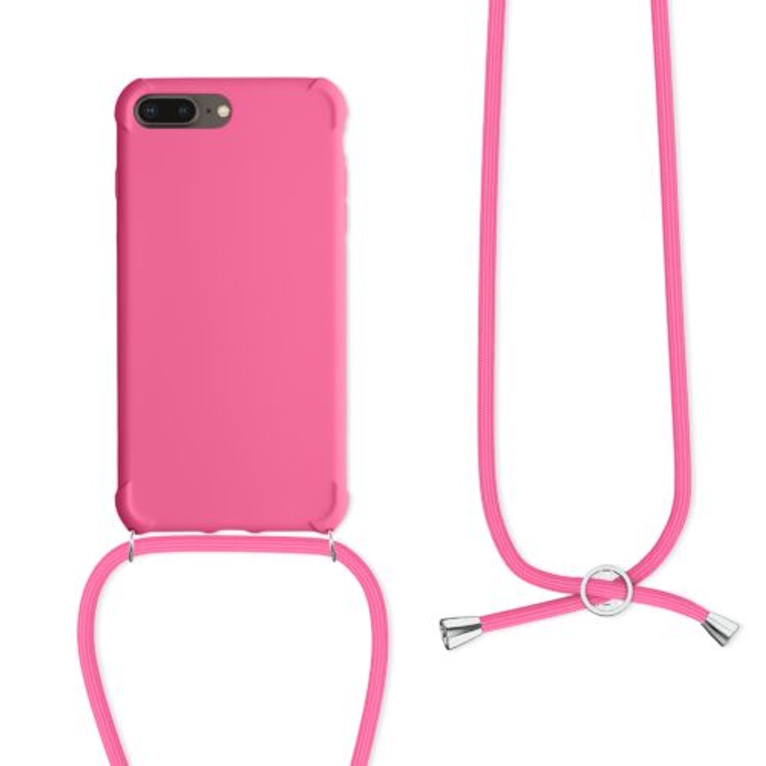Husa pentru Apple iPhone 8 Plus/iPhone 7 Plus, Silicon, Roz, 49916.77 fotografia produsului View 2 L