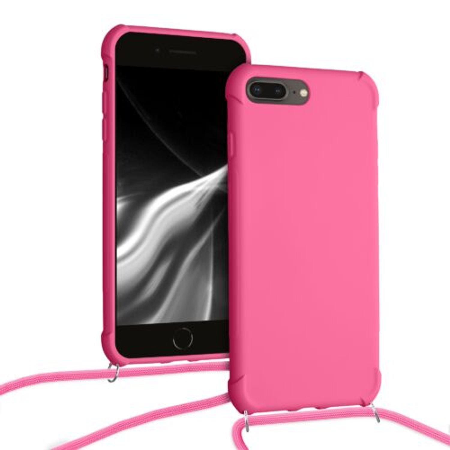 Husa pentru Apple iPhone 8 Plus/iPhone 7 Plus, Silicon, Roz, 49916.77 fotografia produsului View 5 L