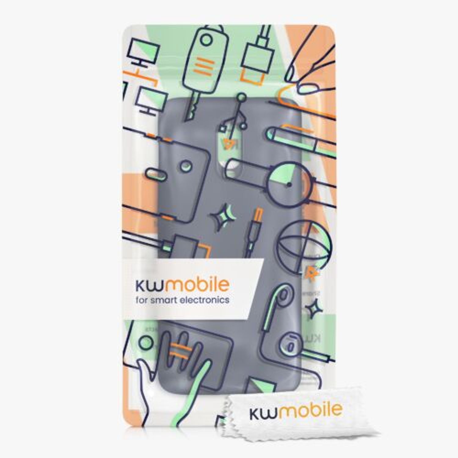 Husa Kwmobile pentru OnePlus 6T, Silicon, Albastru, 55347.53 fotografia produsului View 6 L