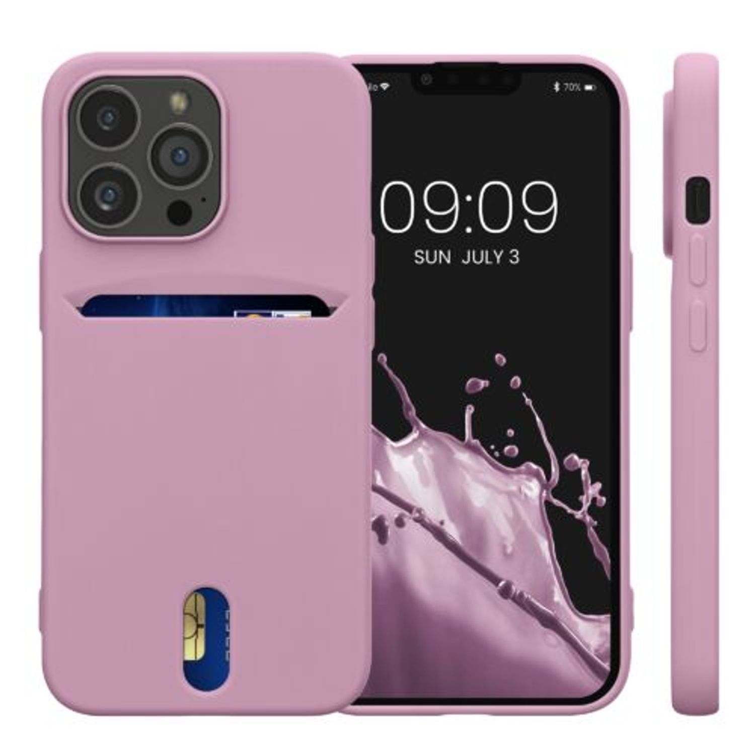 Husa Kwmobile pentru Apple iPhone 13 Pro, Silicon, Violet, 57749.10 fotografia produsului