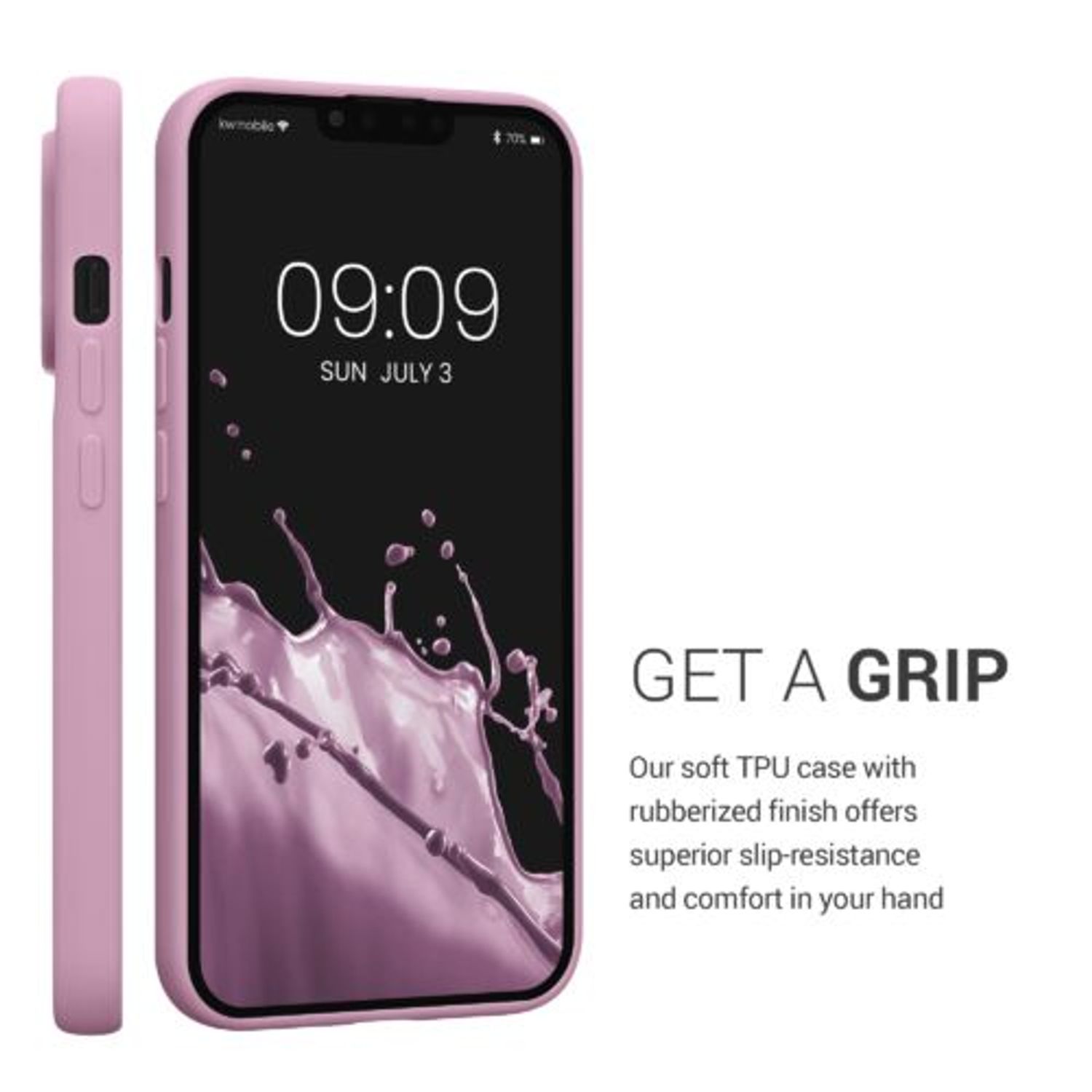 Husa Kwmobile pentru Apple iPhone 13 Pro, Silicon, Violet, 57749.10 fotografia produsului View 4 L