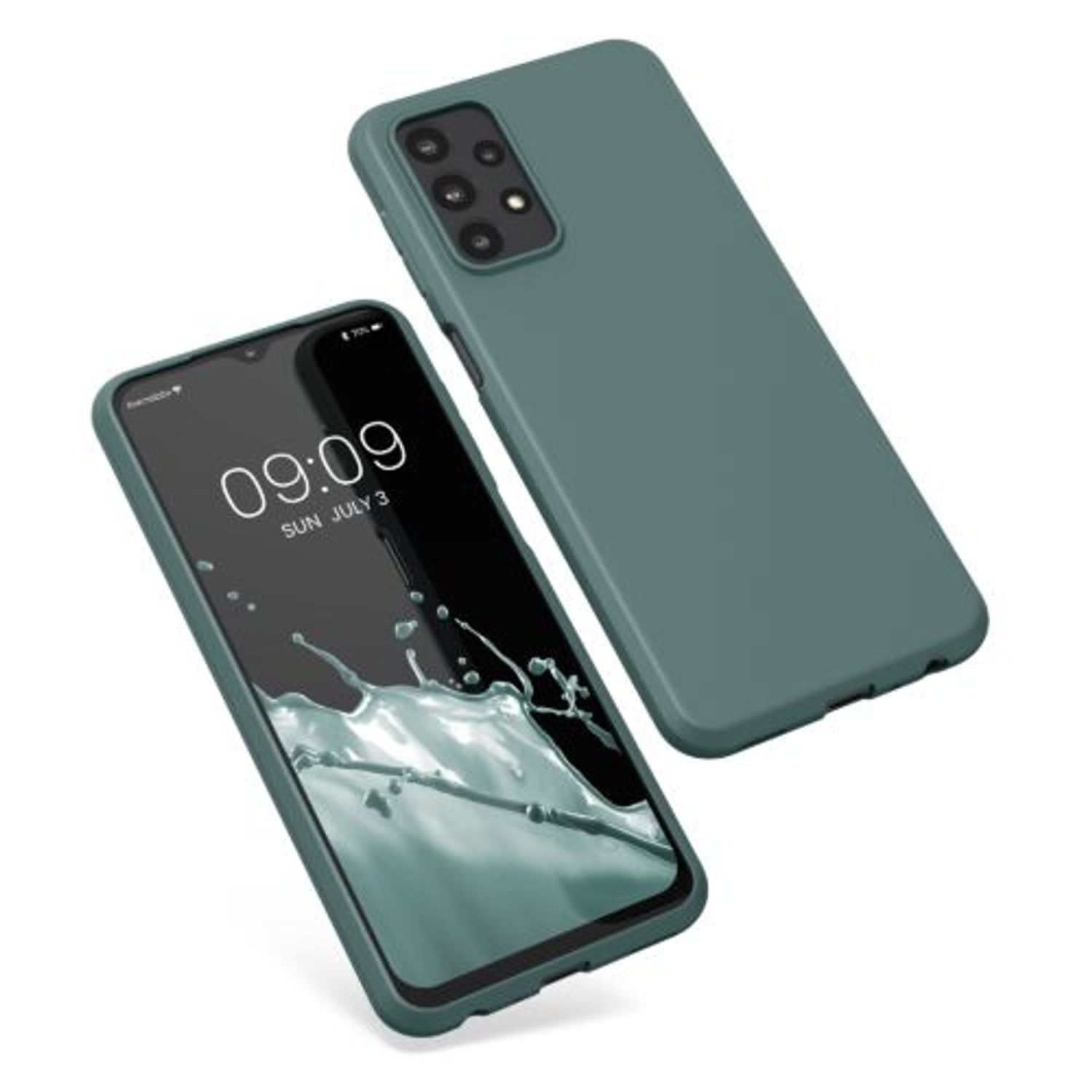 Husa Kwmobile pentru Samsung Galaxy A23, Silicon, Verde, 57804.171 fotografia produsului