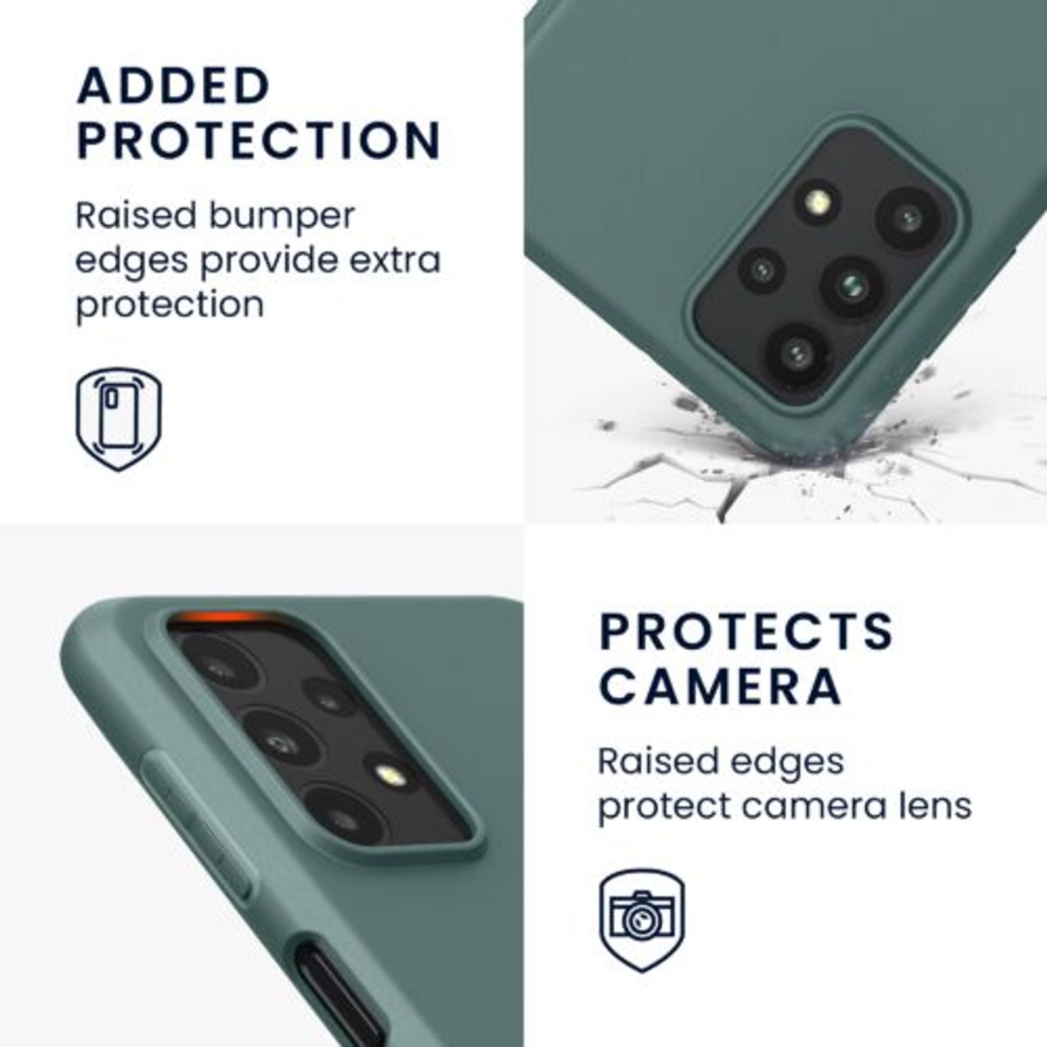 Husa Kwmobile pentru Samsung Galaxy A23, Silicon, Verde, 57804.171 fotografia produsului View 3 L