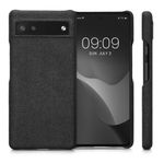 Husa Kwmobile pentru Google Pixel 6a, Textil, Gri, 57794.19 fotografia produsului