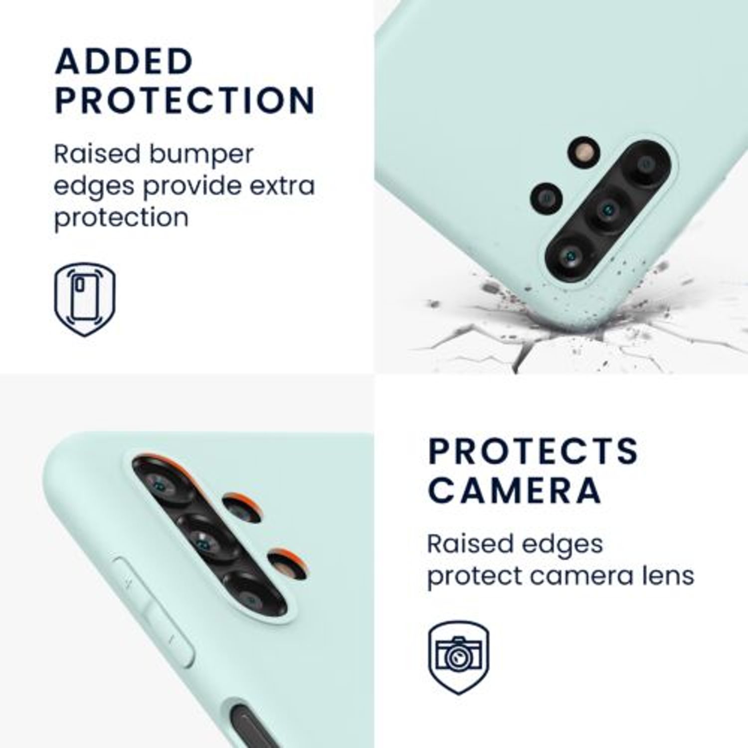 Husa Kwmobile pentru Samsung Galaxy A13, Silicon, Verde, 57805.200 fotografia produsului View 3 L