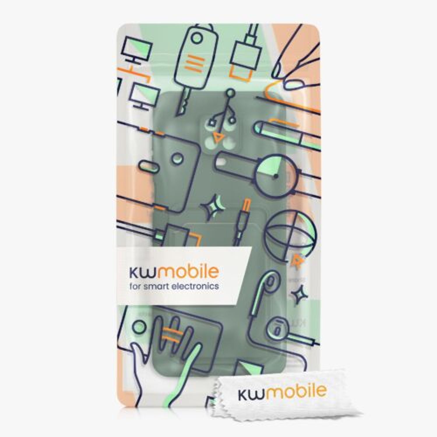 Husa Kwmobile pentru Xiaomi Redmi Note 9S/Redmi Note 9 Pro/Redmi Note 9 Pro Max, Silicon, Verde, 56948.80 fotografia produsului View 7 L