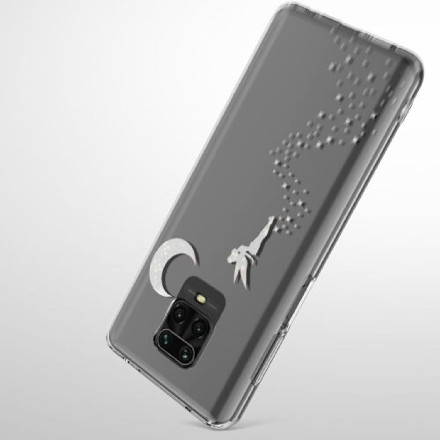 Husa Kwmobile pentru Xiaomi Redmi Note 9S/Redmi Note 9 Pro/Redmi Note 9 Pro Max, Silicon, Transparent/Argintiu, 52149.12 fotografia produsului View 10 L