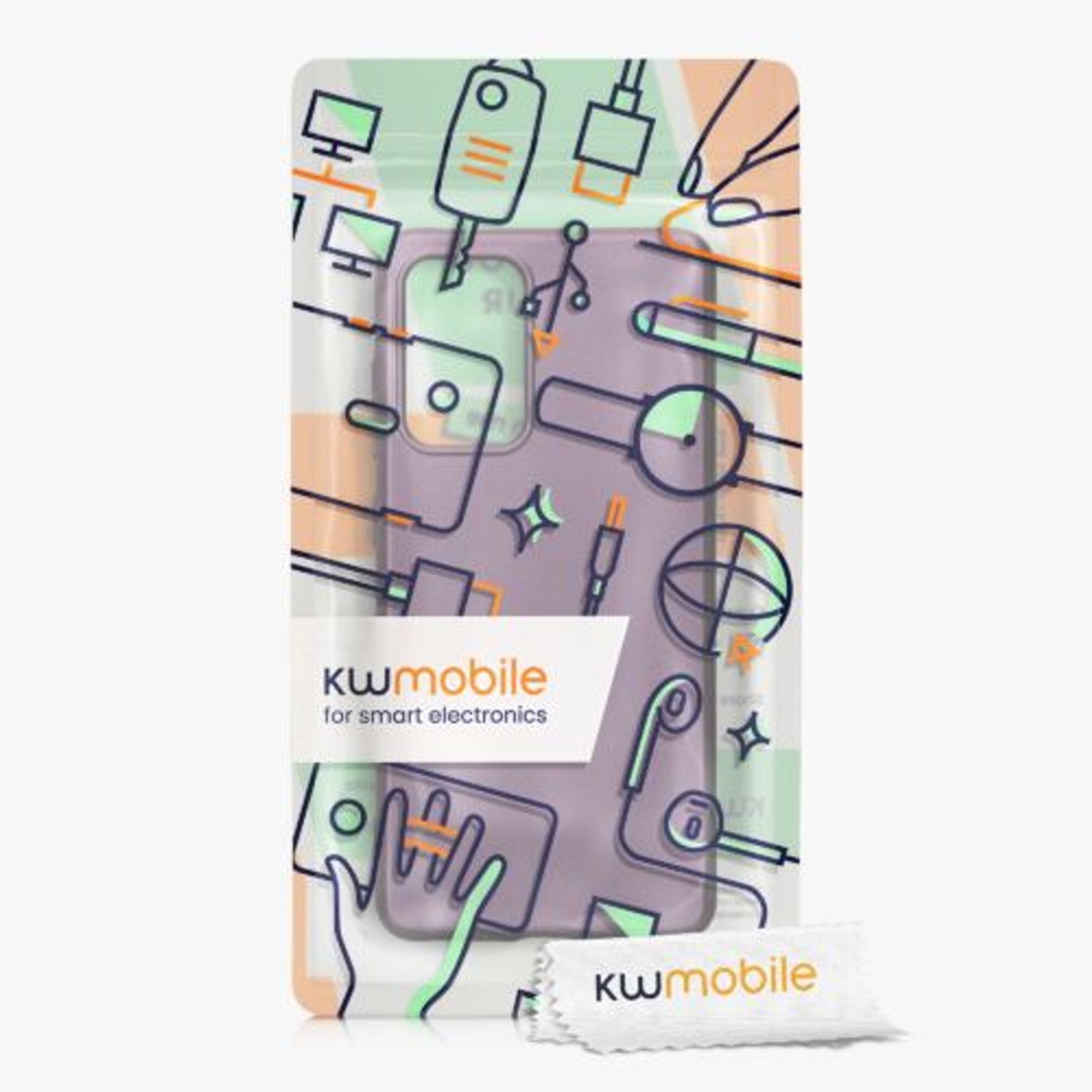Husa Kwmobile pentru Samsung Galaxy A52/Galaxy A52 5G/Galaxy A52s 5G, Silicon, Mov, 57946.230 fotografia produsului View 7 L