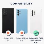 Husa Kwmobile pentru Samsung Galaxy A52/Galaxy A52 5G/Galaxy A52s 5G, Silicon, Mov, 57946.230 fotografia produsului View 3 S