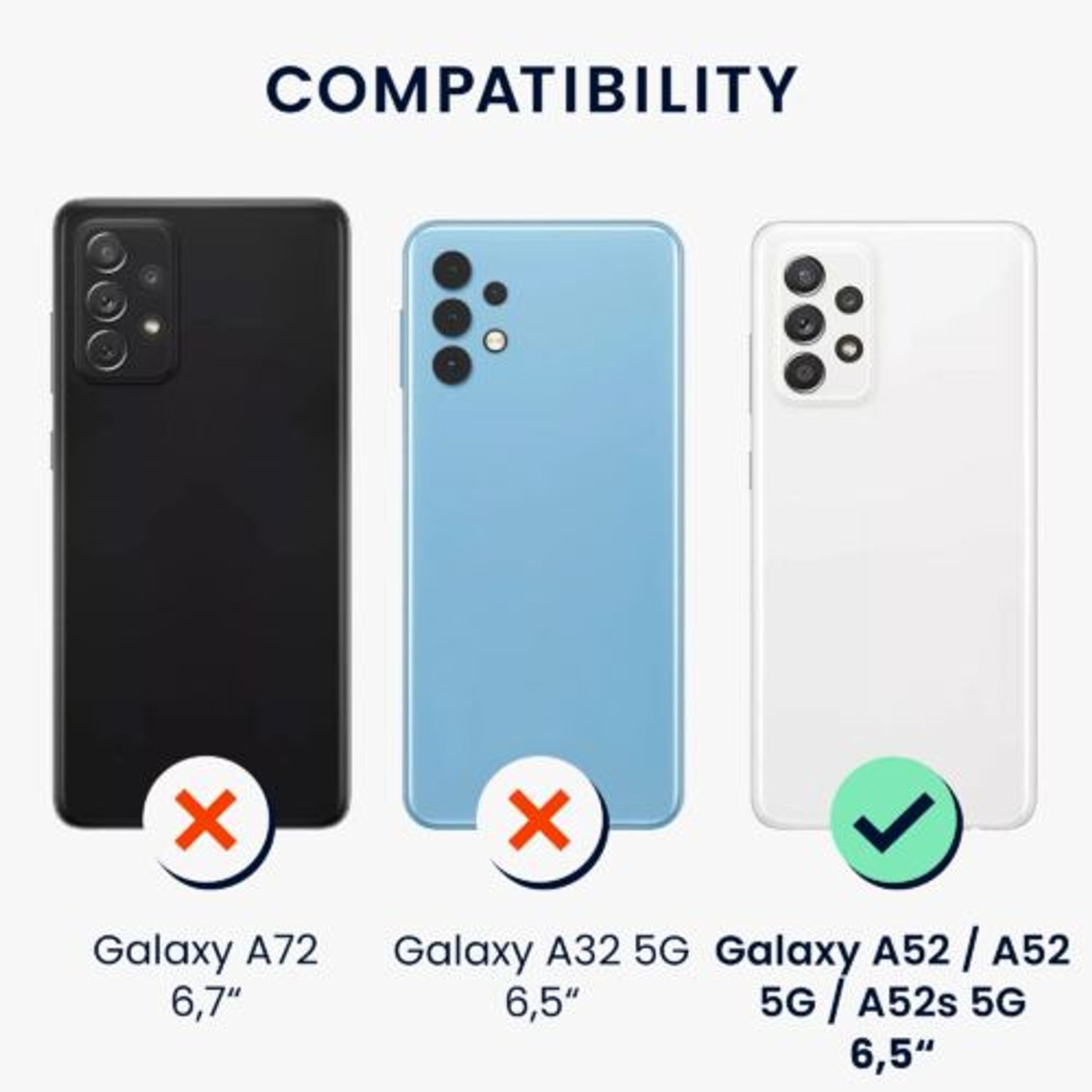 Husa Kwmobile pentru Samsung Galaxy A52/Galaxy A52 5G/Galaxy A52s 5G, Silicon, Mov, 57946.230 fotografia produsului View 3 L