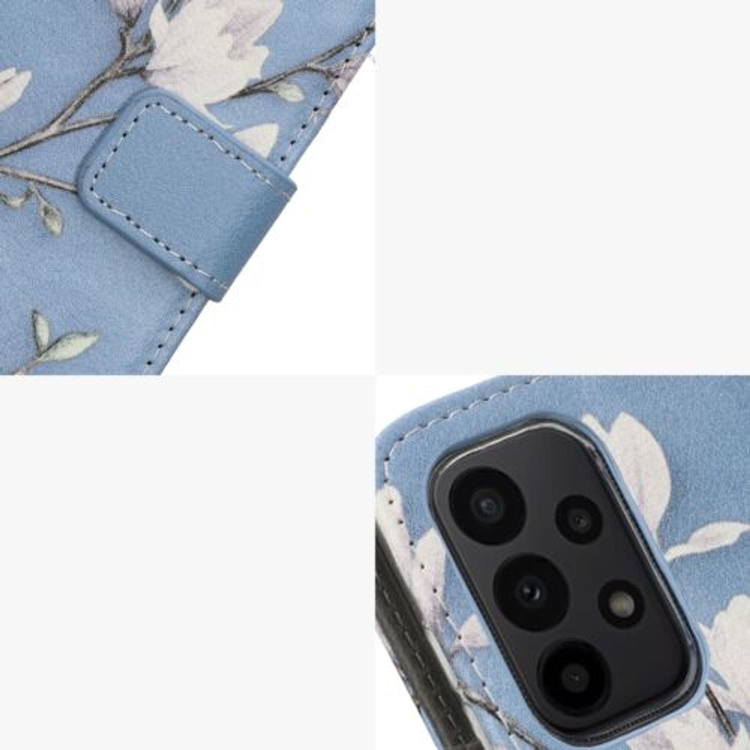 Husa Kwmobile pentru Samsung Galaxy A23, Piele ecologica, Multicolor, 58005.01 fotografia produsului View 8 L