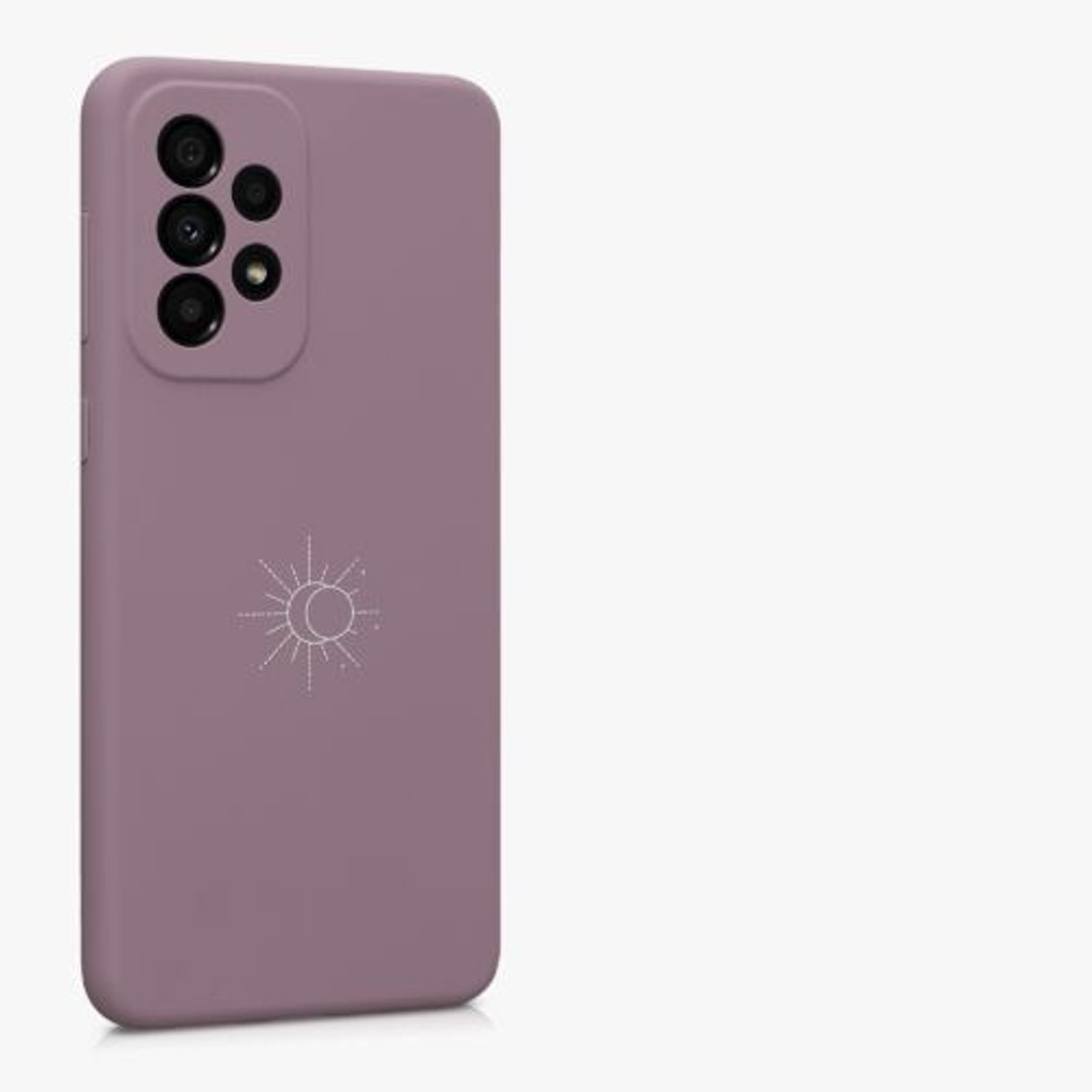 Husa Kwmobile pentru Samsung Galaxy A33 5G, Silicon, Mov, 58026.02 fotografia produsului View 7 L