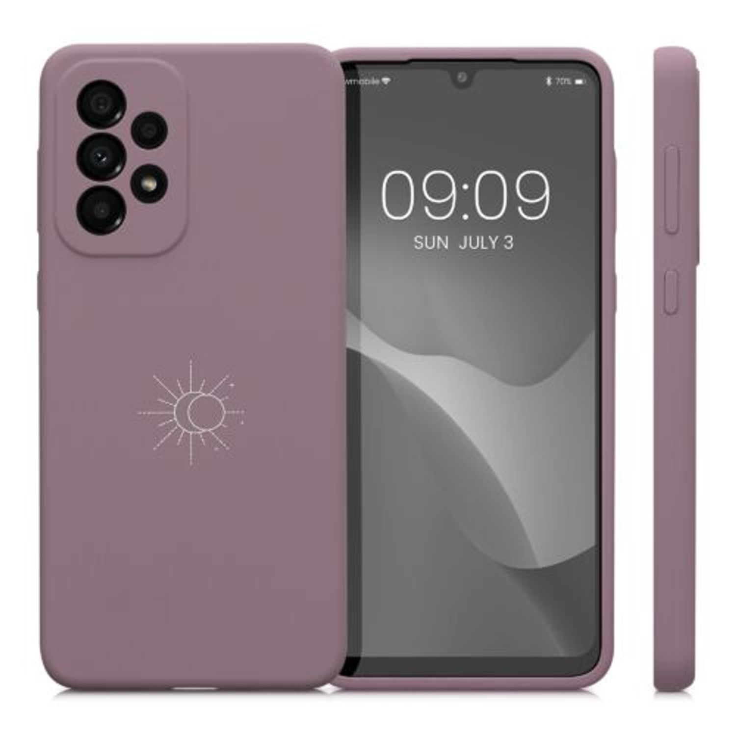 Husa Kwmobile pentru Samsung Galaxy A33 5G, Silicon, Mov, 58026.02 fotografia produsului