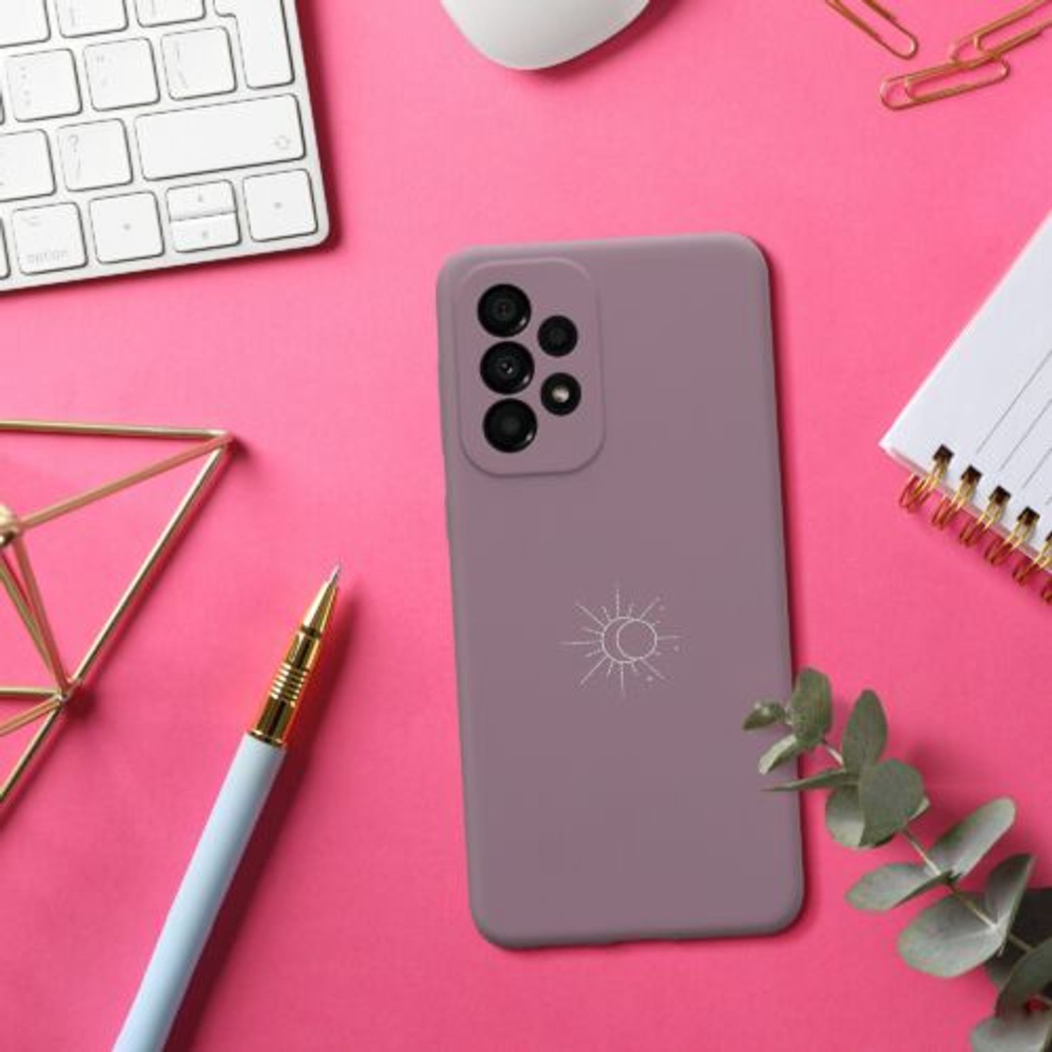Husa Kwmobile pentru Samsung Galaxy A33 5G, Silicon, Mov, 58026.02 fotografia produsului View 2 L