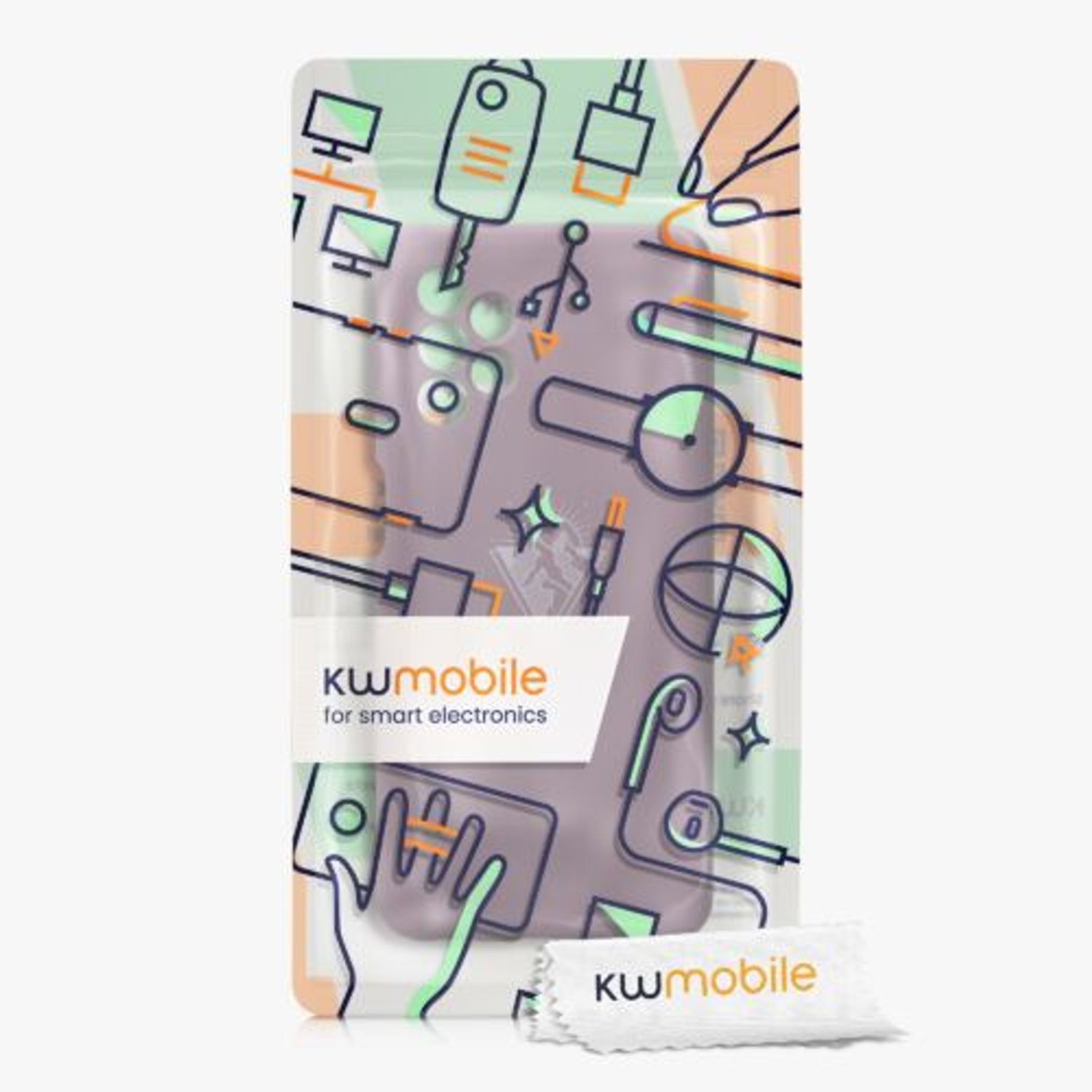 Husa Kwmobile pentru Samsung Galaxy A32 5G, Silicon, Mov, 56337.03 fotografia produsului View 6 L