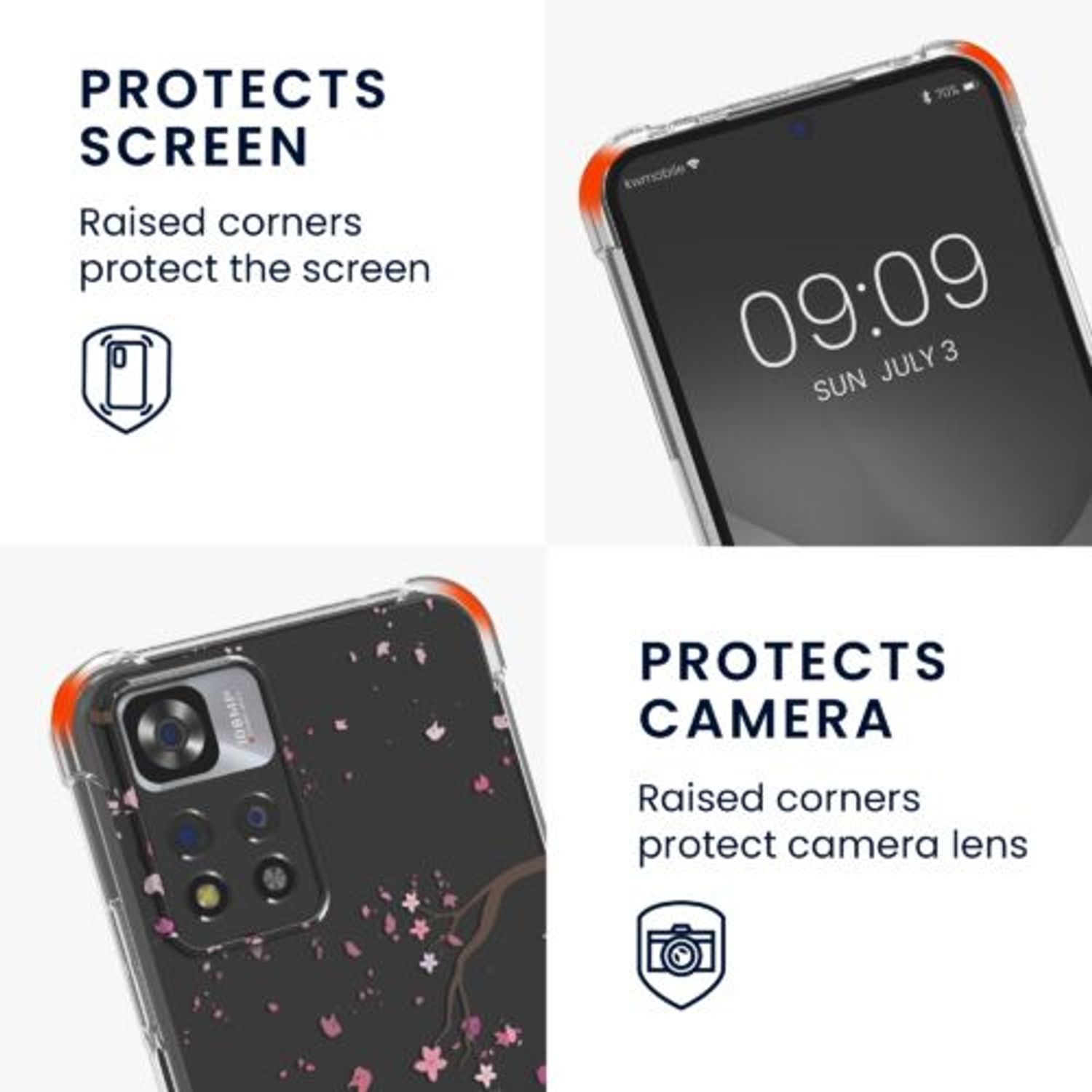 Husa Kwmobile pentru Xiaomi Redmi Note 11 Pro Plus 5G, Silicon, Multicolor, 58101.01 fotografia produsului View 5 L