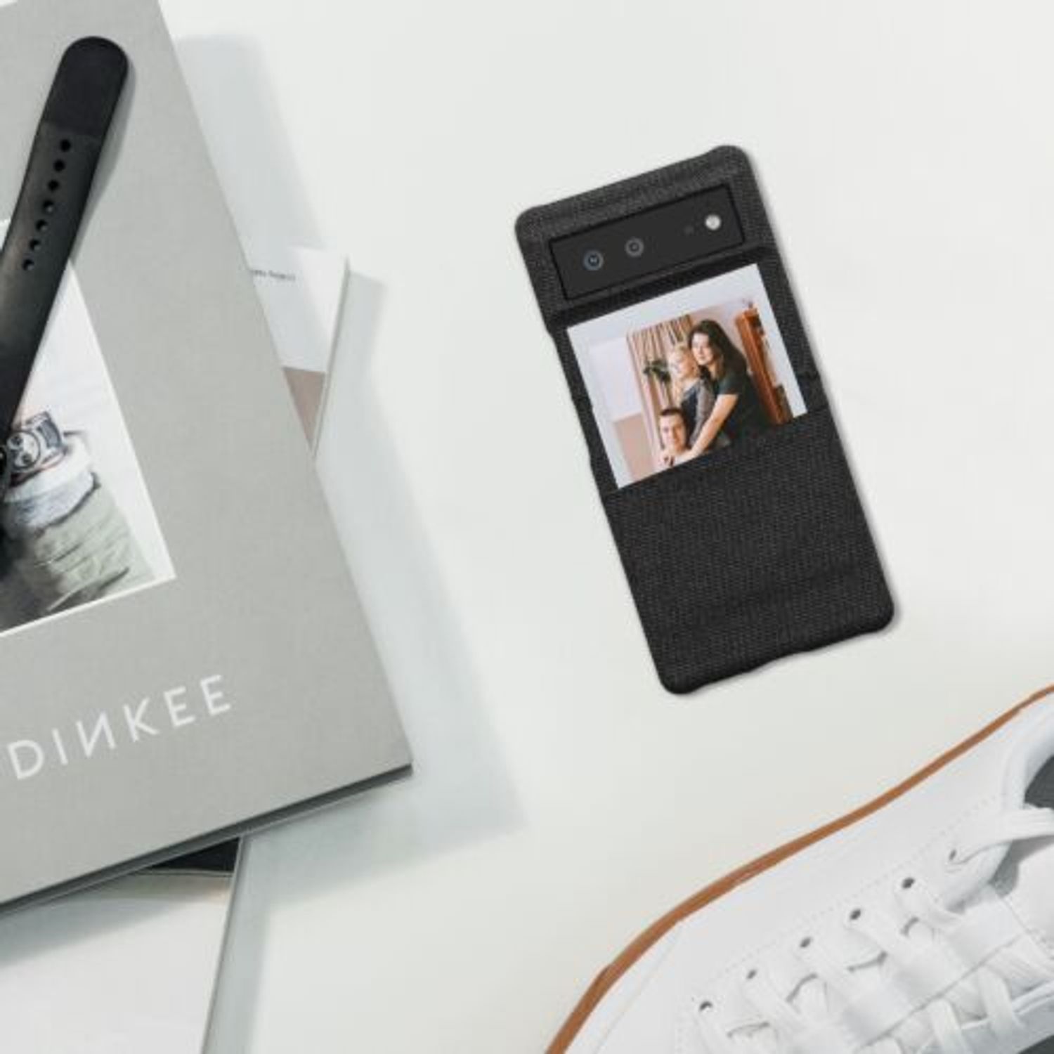Husa Kwmobile pentru Google Pixel 6, Textil, Gri, 58141.19 fotografia produsului View 10 L