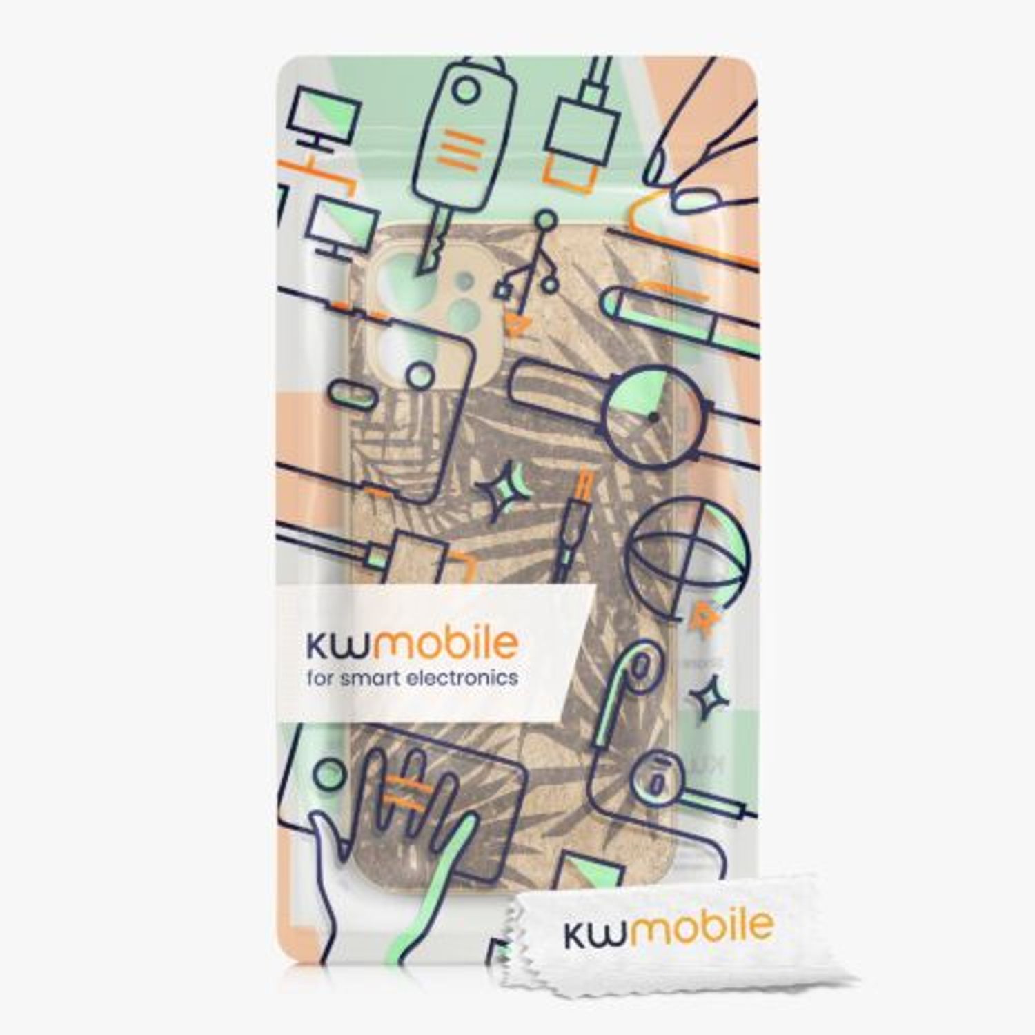 Husa Kwmobile pentru Apple iPhone 11, Pluta, Maro, 58122.01 fotografia produsului View 8 L