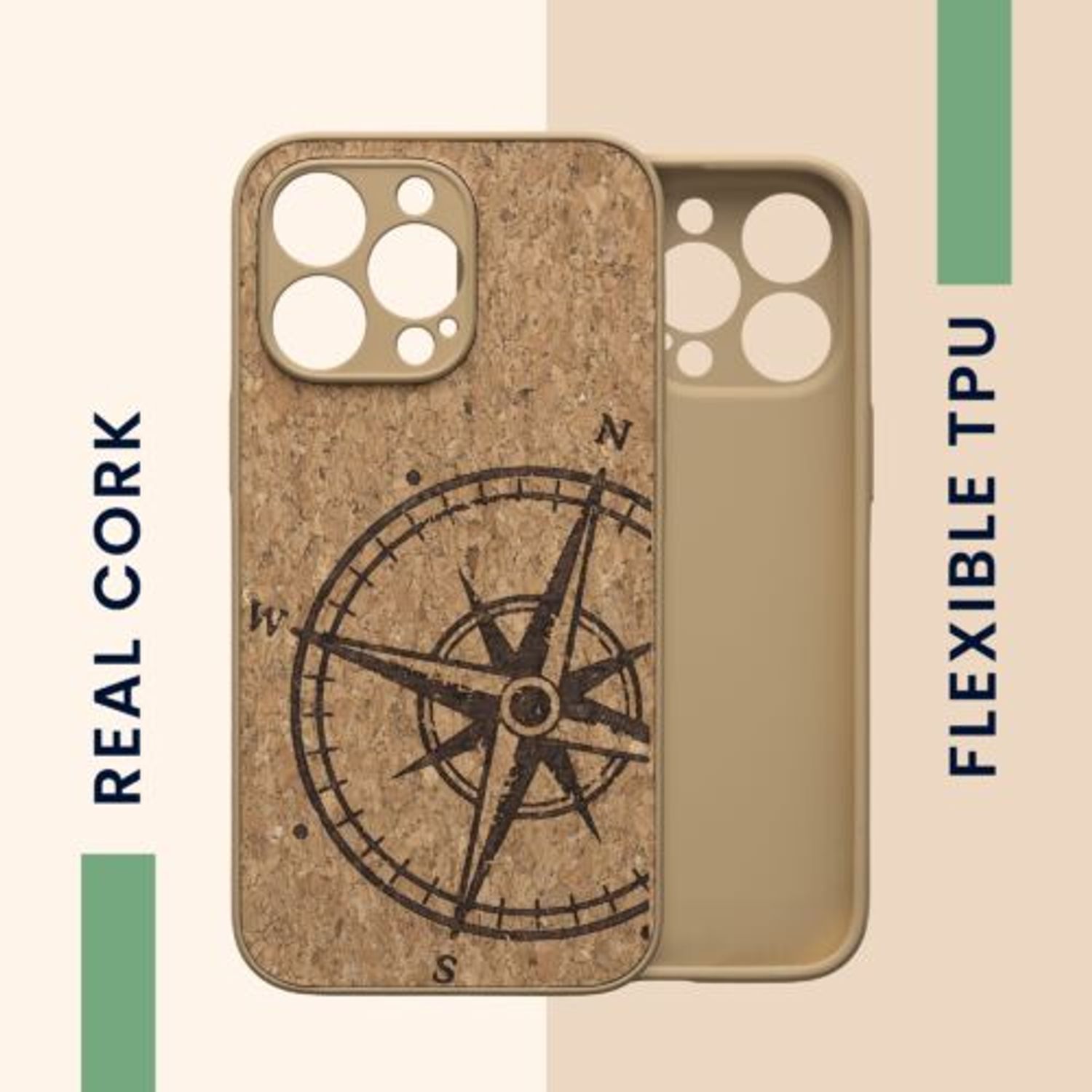Husa Kwmobile pentru Apple iPhone 13 Pro, Pluta, Maro, 58126.02 fotografia produsului View 4 L