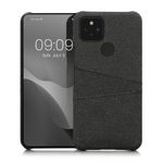 Husa Kwmobile pentru Google Pixel 5, Textil, Gri, 58140.19 fotografia produsului