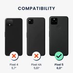 Husa Kwmobile pentru Google Pixel 5, Textil, Gri, 58140.19 fotografia produsului View 5 S