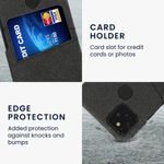 Husa Kwmobile pentru Google Pixel 5, Textil, Gri, 58140.19 fotografia produsului View 4 S