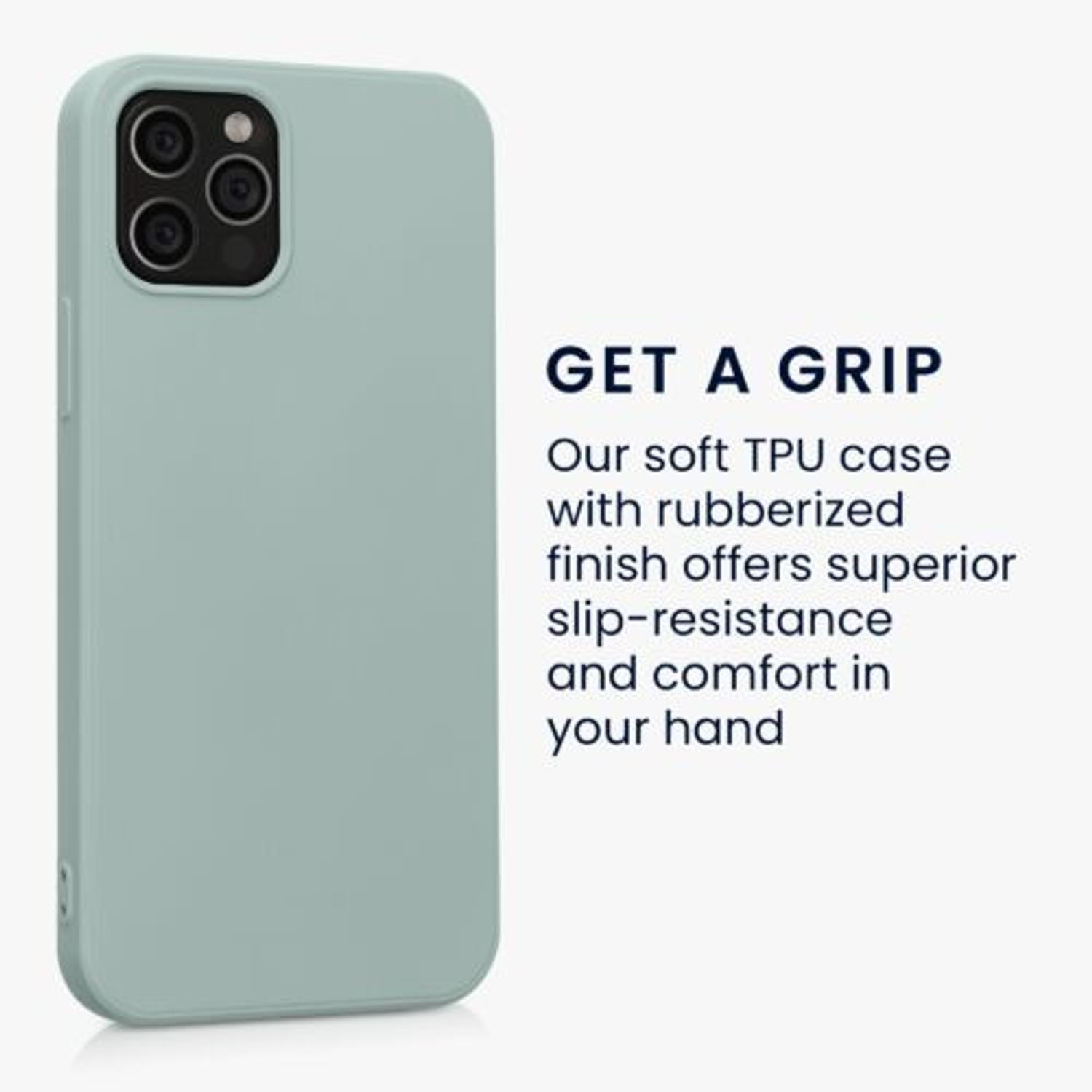 Husa Kwmobile pentru Apple iPhone 12/iPhone 12 Pro, Silicon, Verde, 53844.172 fotografia produsului View 4 L