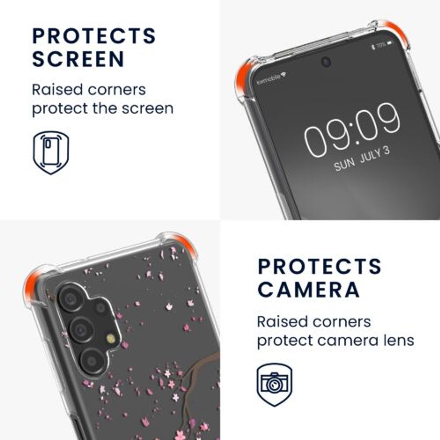 Husa Kwmobile pentru Samsung Galaxy A13, Silicon, Multicolor, 58232.03 fotografia produsului View 3 L