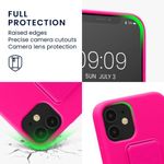 Husa Kwmobile pentru Apple iPhone 12 Mini, Silicon, Roz, 58282.77 fotografia produsului View 3 S