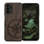 Husa Kwmobile pentru Samsung Galaxy A13, Lemn, Maro, 58315.02 fotografia produsului