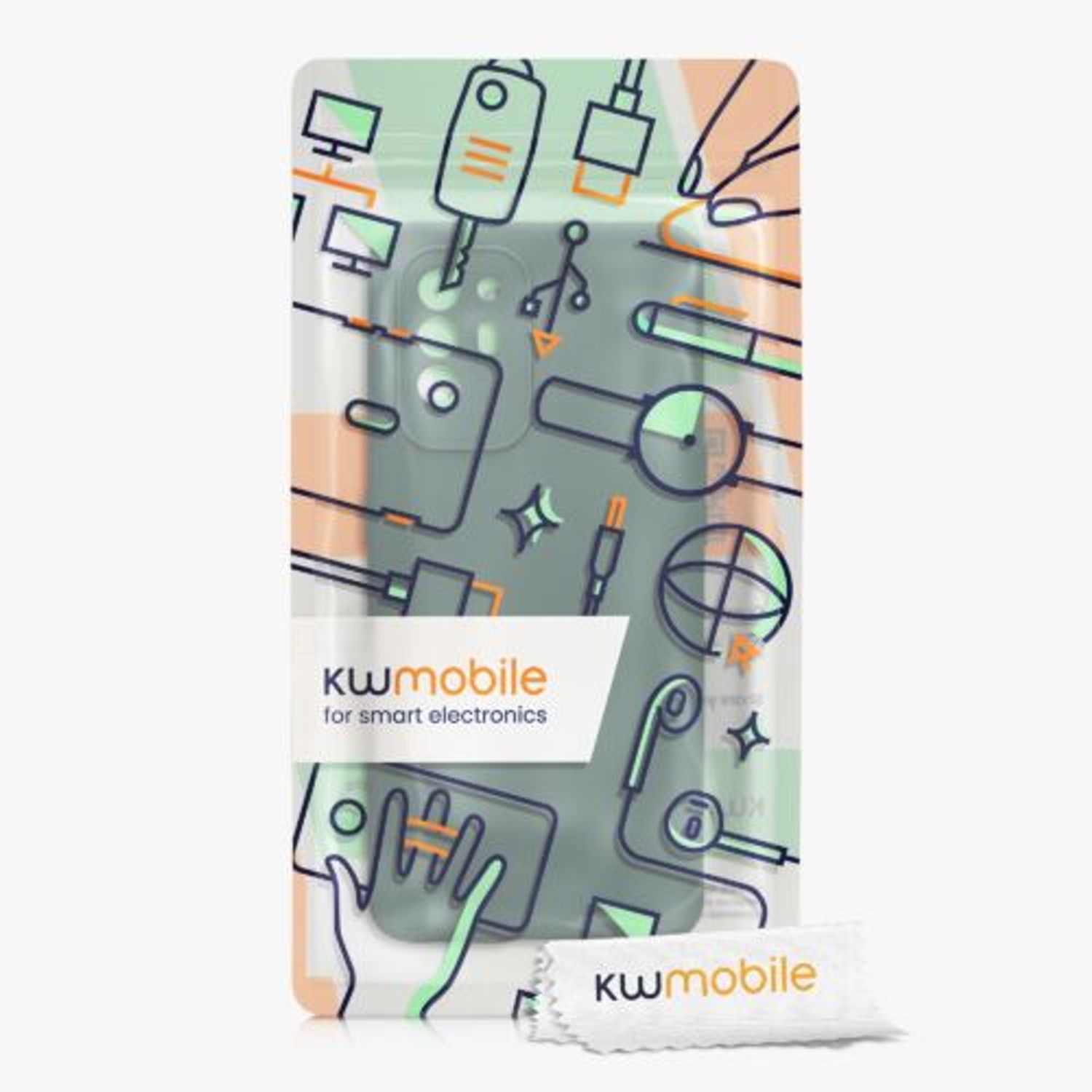 Husa Kwmobile pentru OPPO A94 5G, Silicon, Verde, 58332.169 fotografia produsului View 6 L