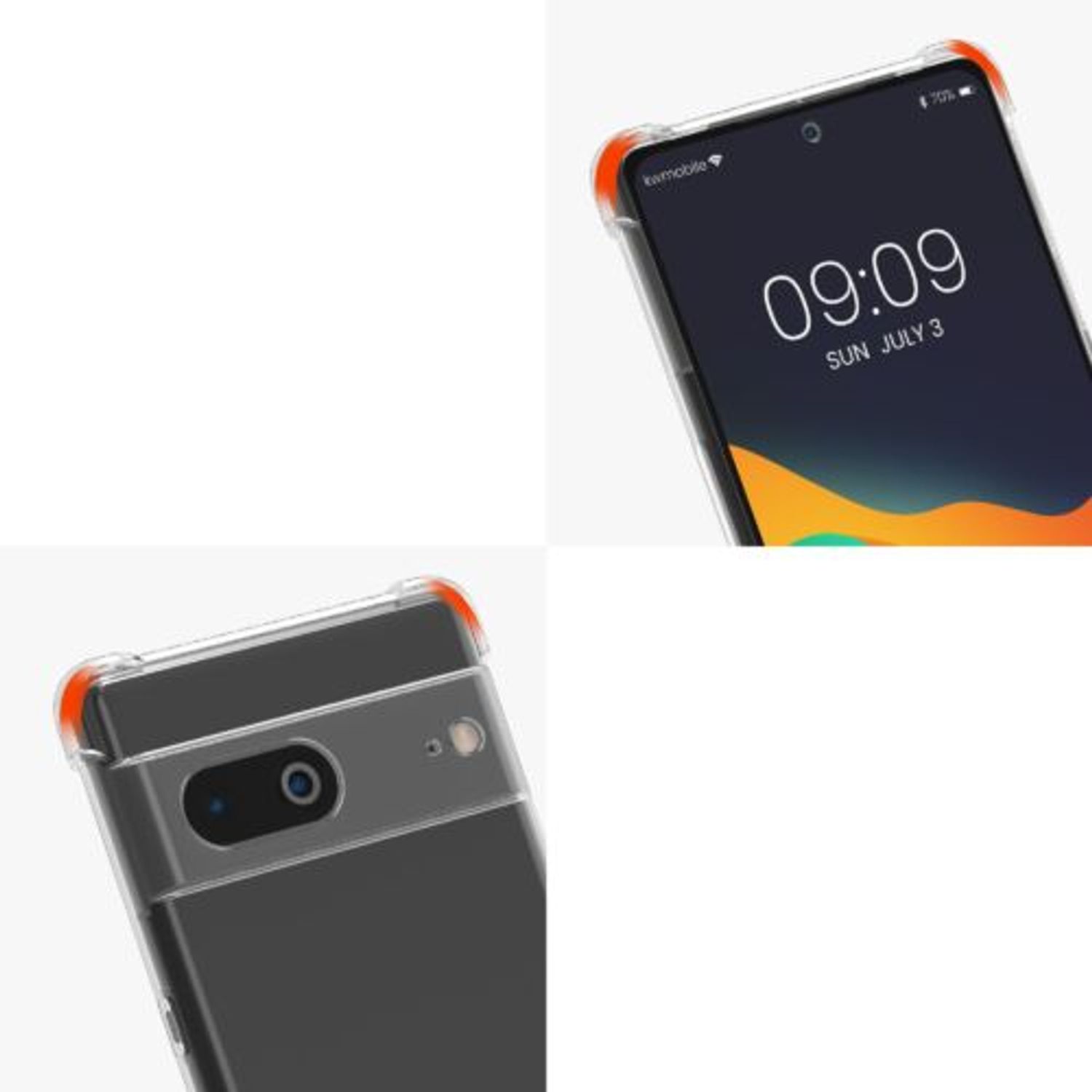Husa Kwmobile pentru Google Pixel 7, Silicon, Transparent, 58370.03 fotografia produsului View 11 L