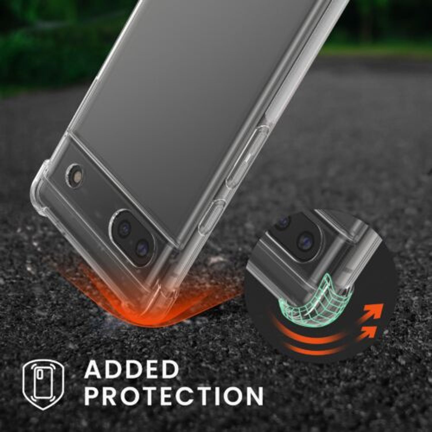 Husa Kwmobile pentru Google Pixel 6a, Silicon, Transparent, 58369.03 fotografia produsului View 2 L