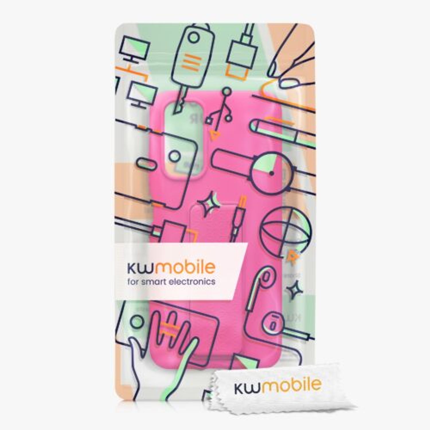 Husa Kwmobile pentru Xiaomi Redmi Note 11/Redmi Note 11s, Silicon, Roz, 58266.77 fotografia produsului View 7 L